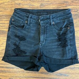 American Eagle Outfitters High Rise Black Shorts